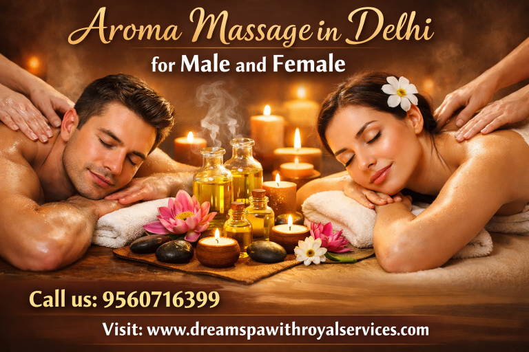 Aroma massage experience in Delhi
