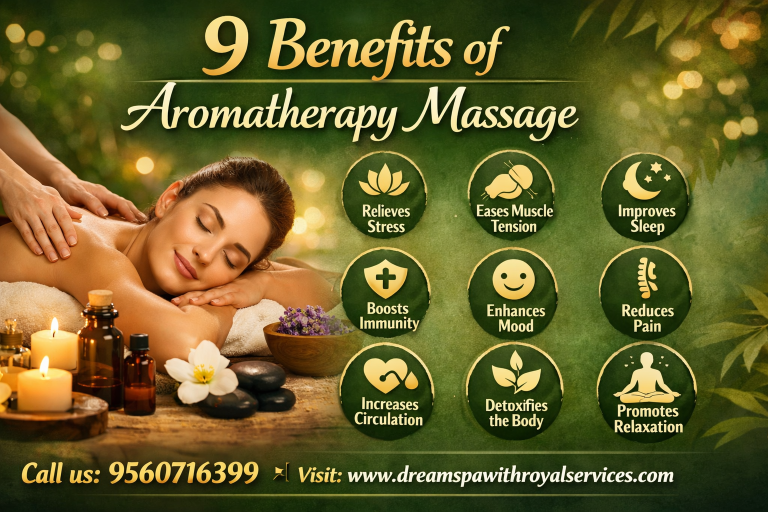 Aromatherapy massage benefits and relaxation