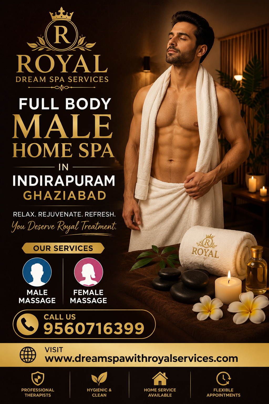 Body Massage Home Service in Indirapuram Ghaziabad