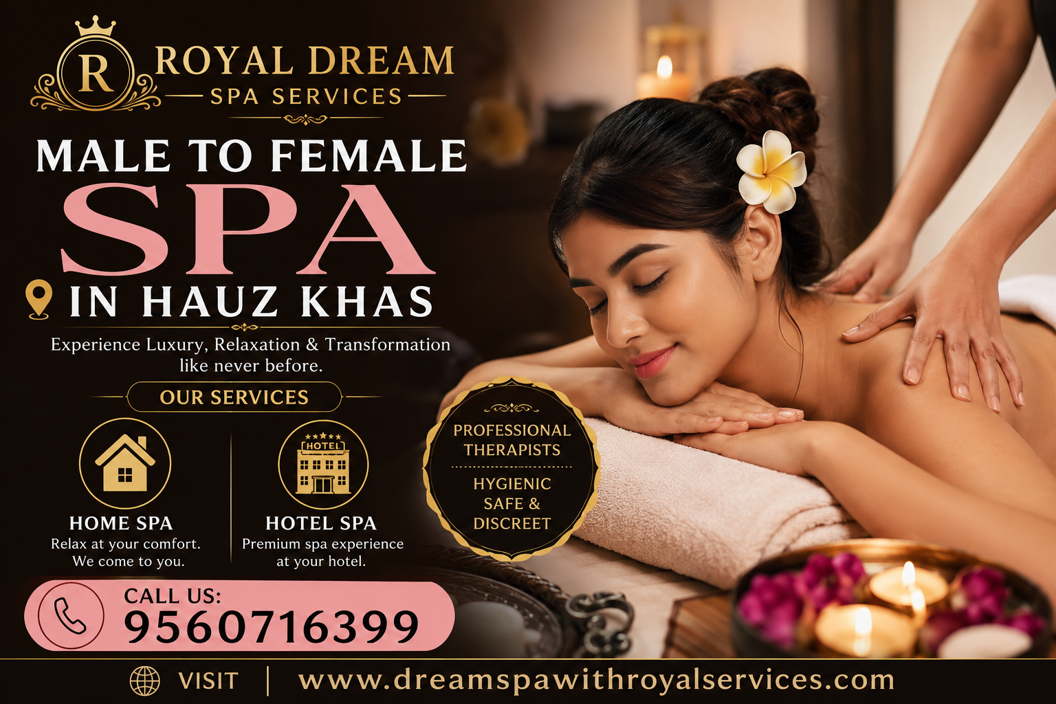 Male to Female Home Massage in Hauz Khas